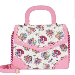 Loungefly Princess Tattoo Crossbody Bag Ariel Aurora Snow White Mulan Jasmine